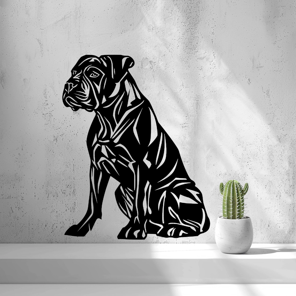 2D Dog Wall Art — 3D Printed PLA