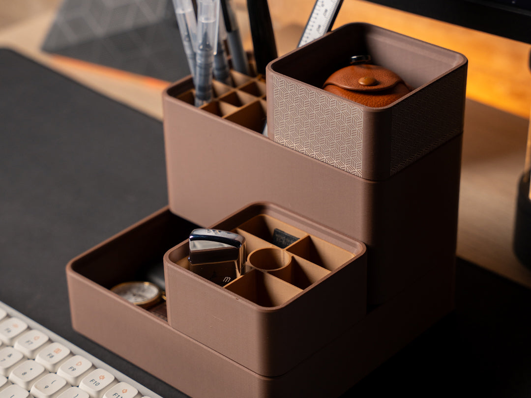 DOMS Modular Desk Organizer — 3D Printed PLA+
