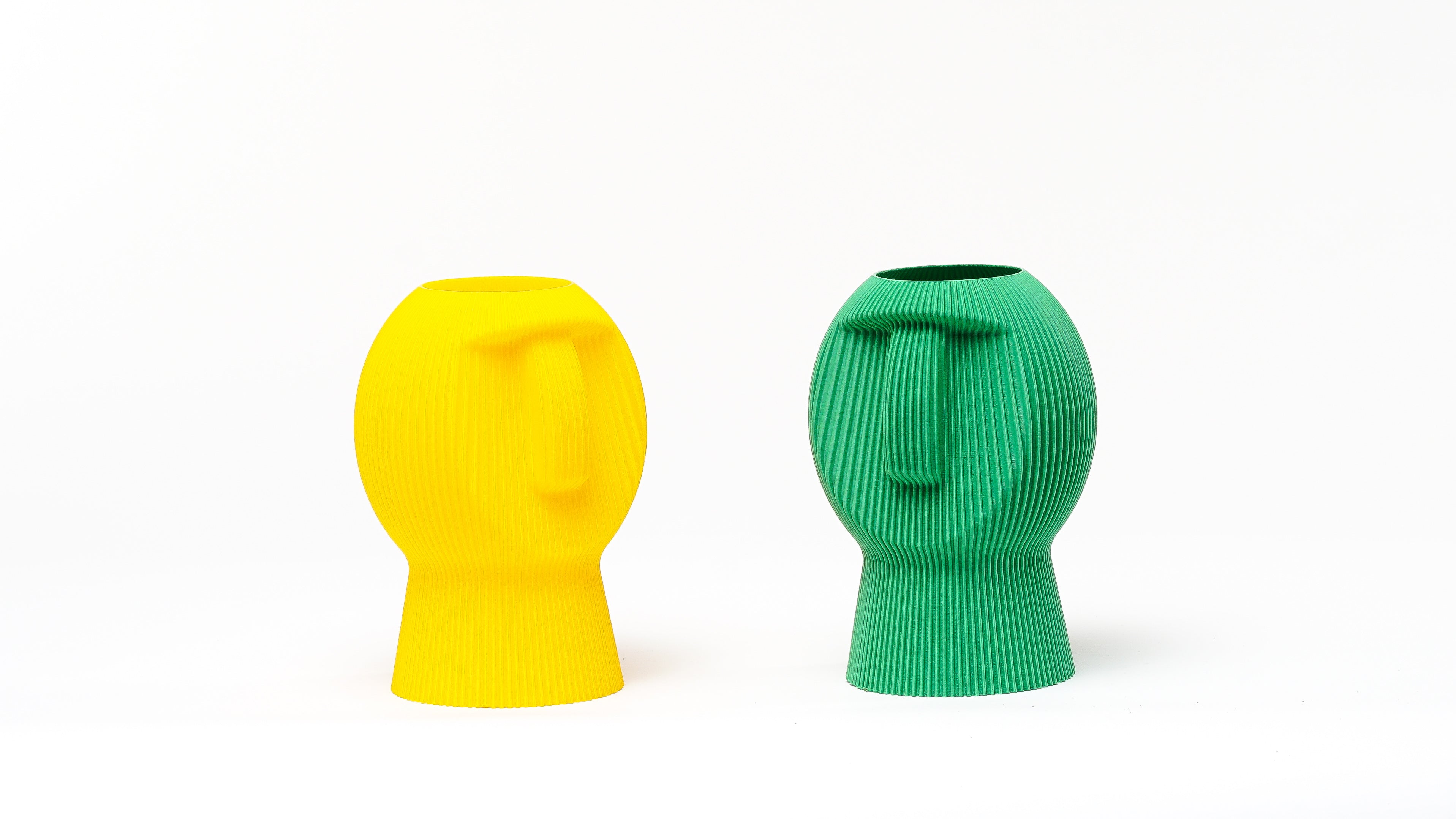 Moai Statue Vase — Set of 2 | 3D Printed PLA+
