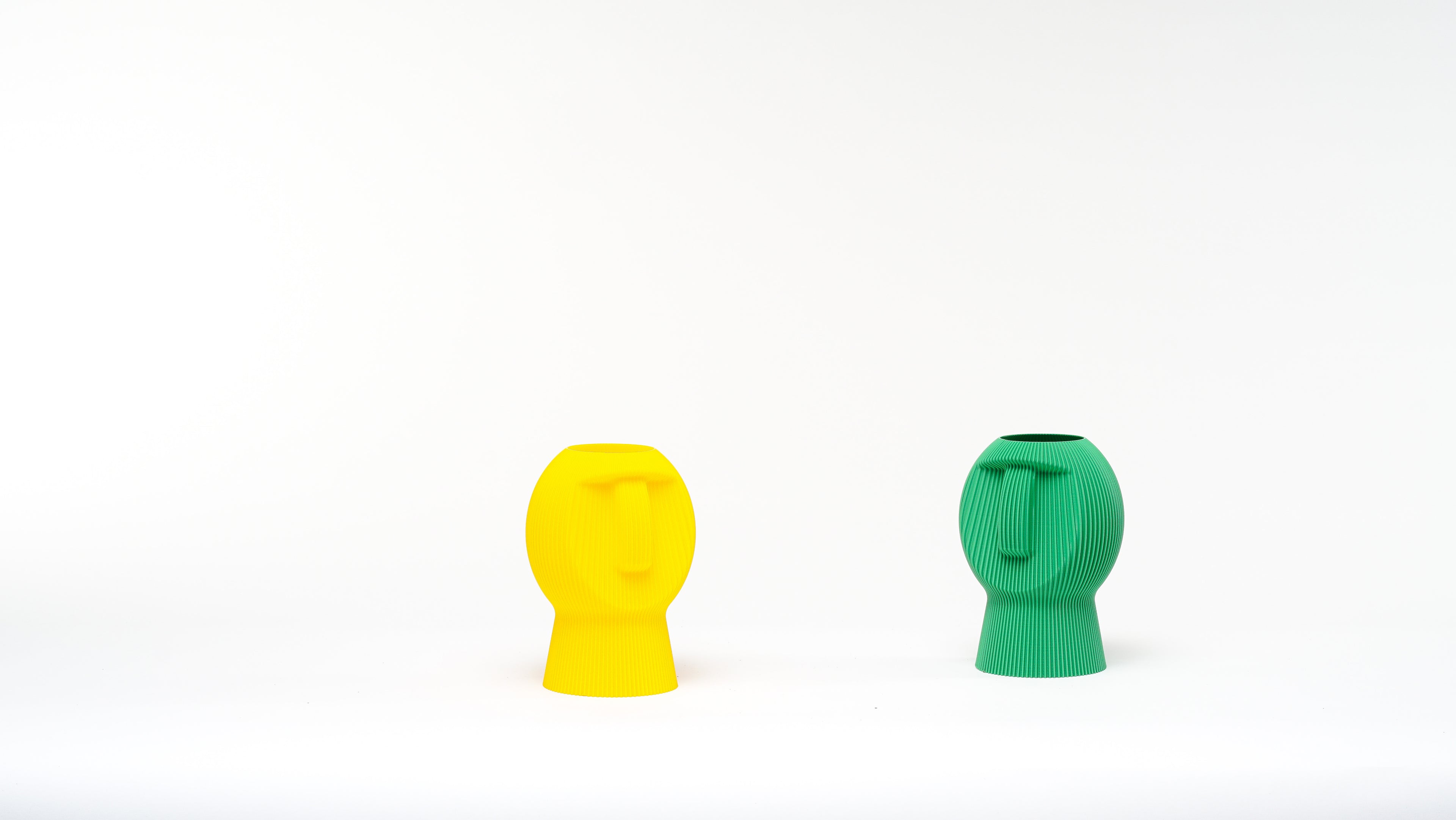 Moai Statue Vase — Set of 2 | 3D Printed PLA+