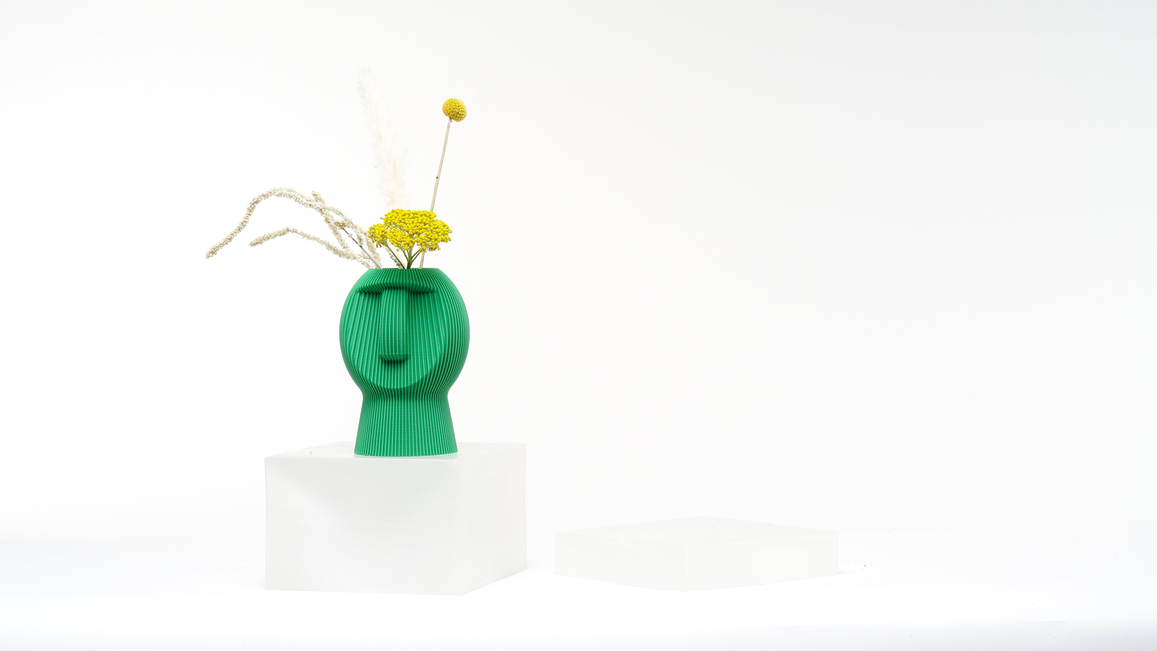 Moai Statue Vase — Set of 2 | 3D Printed PLA+