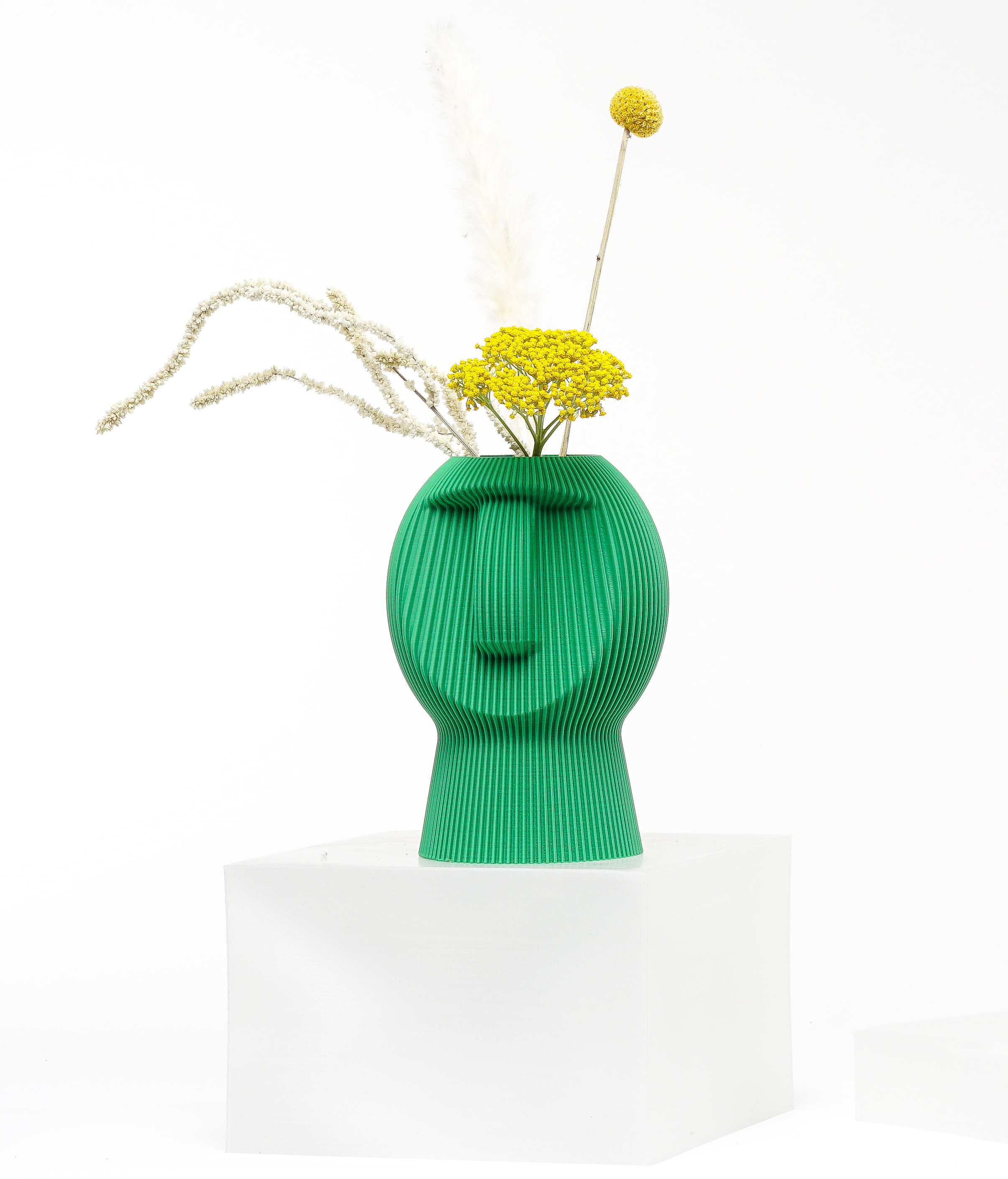 Moai Statue Vase — Set of 2 | 3D Printed PLA+