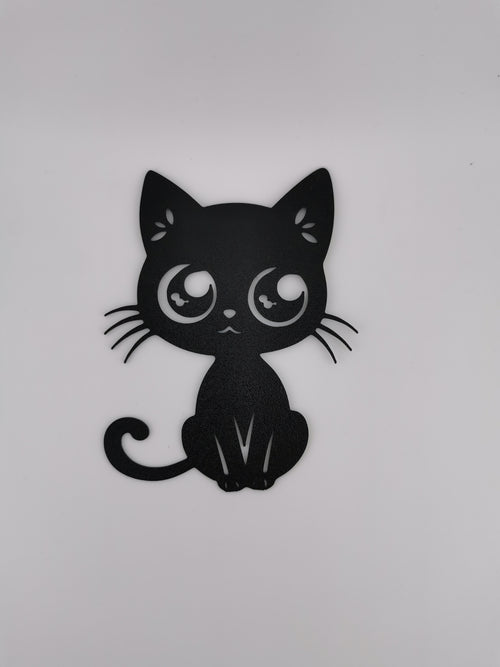 2D Cute Cat Wall Art — 3D Printed PLA