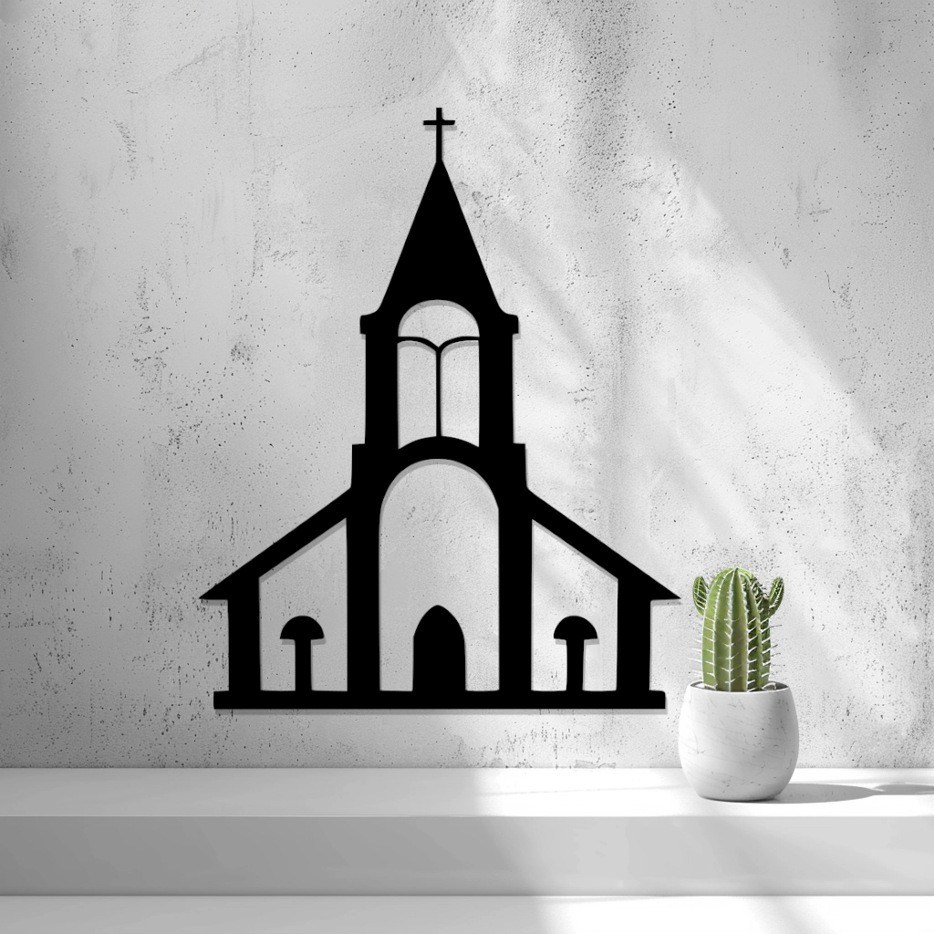 2D Church Wall Art — 3D Printed PLA