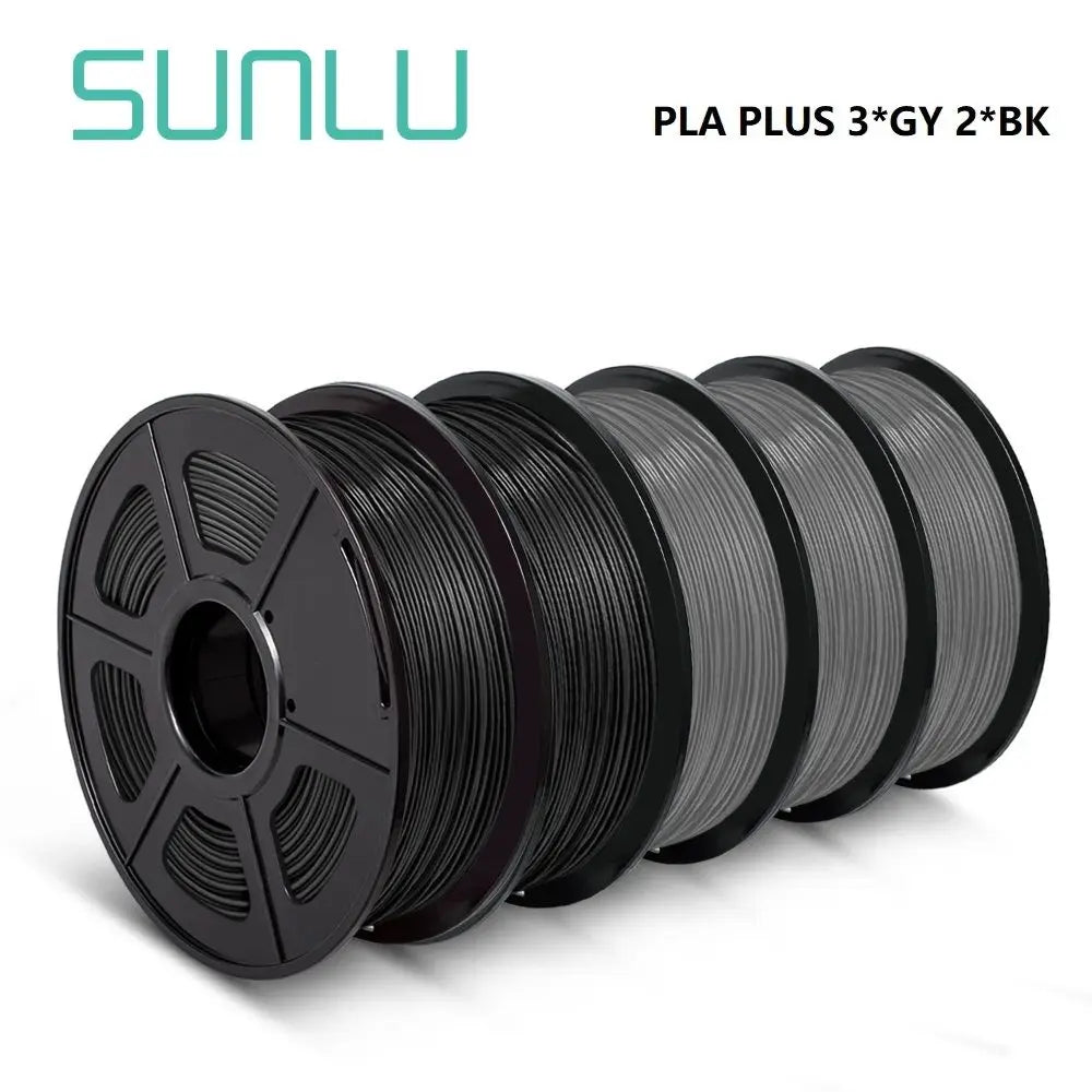 SUNLU PLA PLUS 3D Printer Filament Colorful 5KG 1KG A Roll 1.75MM Tolerances +/-0.02MM Filament Fast Shipping From EU / US /RU
