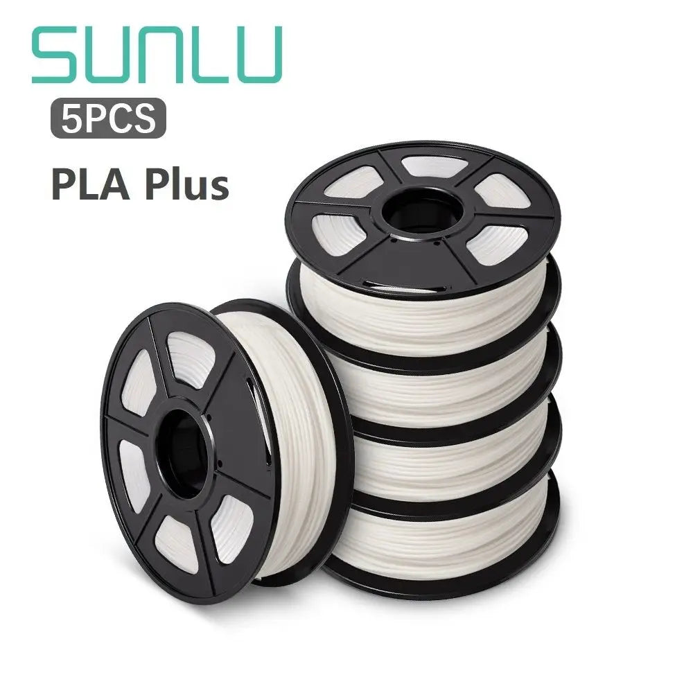 SUNLU PLA PLUS 3D Printer Filament Colorful 5KG 1KG A Roll 1.75MM Tolerances +/-0.02MM Filament Fast Shipping From EU / US /RU