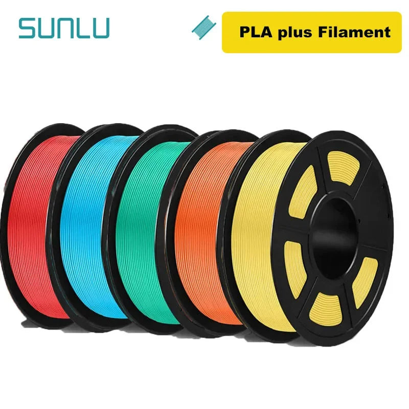 SUNLU PLA PLUS 3D Printer Filament Colorful 5KG 1KG A Roll 1.75MM Tolerances +/-0.02MM Filament Fast Shipping From EU / US /RU