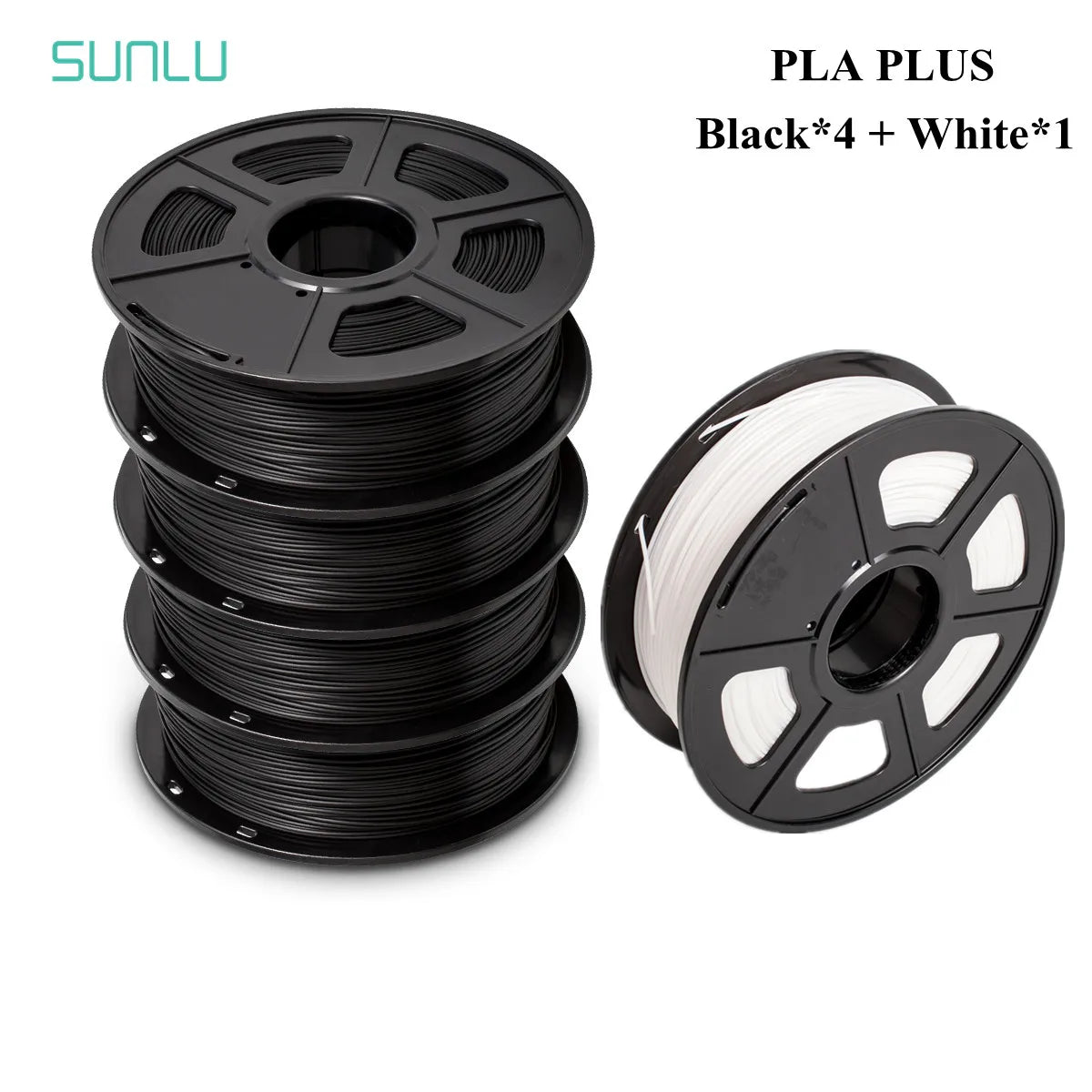 SUNLU PLA PLUS 3D Printer Filament Colorful 5KG 1KG A Roll 1.75MM Tolerances +/-0.02MM Filament Fast Shipping From EU / US /RU